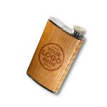 4 Oz. Wooden Cigar Flask (CRATER)-1