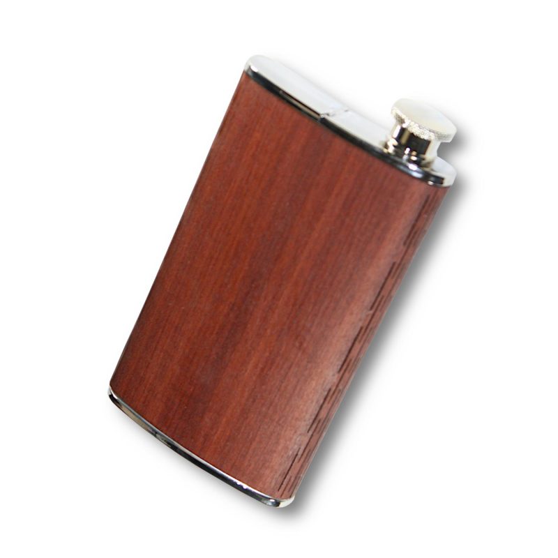 4 Oz. Wooden Cigar Flask (CRATER)-8