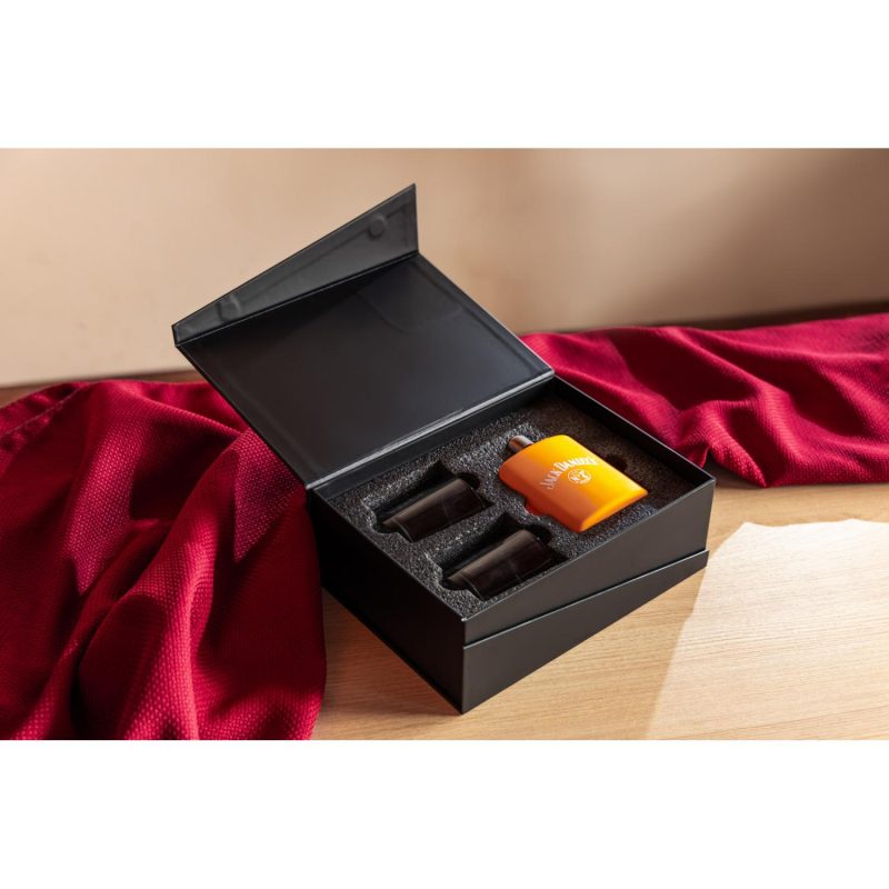 6 oz Flask & 10 oz Island Rocks Glasses - Gift Set-4