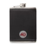 Ahead Leather Flask - Black-1