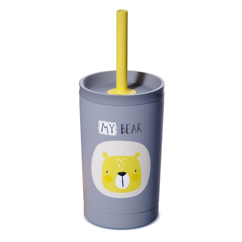Refreshing Iced Coffee With Orange And Mint In A Glass With A Tu Asobu® Mini Sippy-1