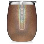 BruMate Stemless Uncork'd 14oz Wine Glass Glitter and Print Colors-7