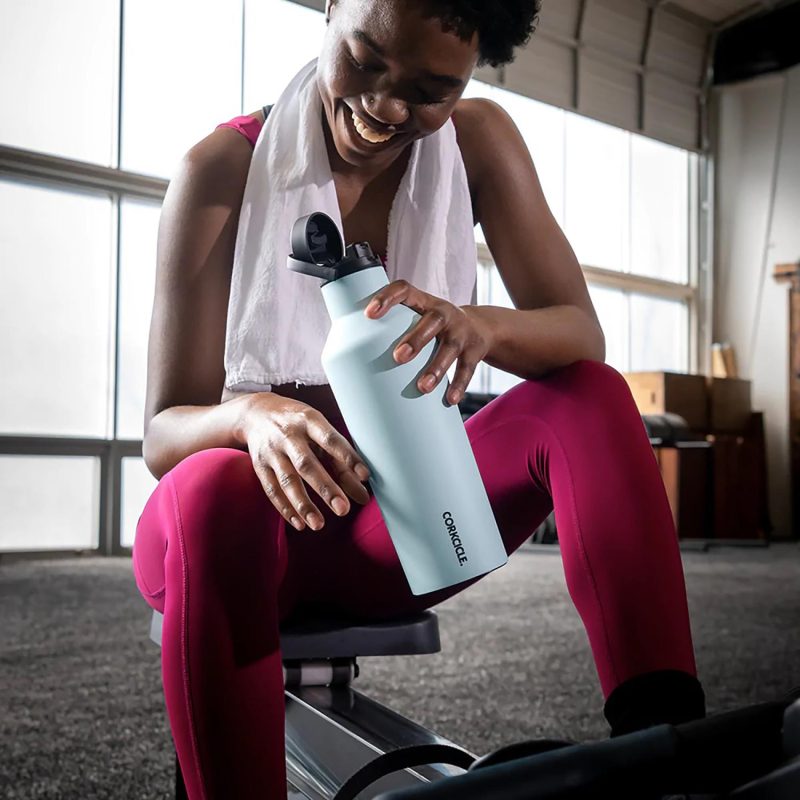 CORKCICLE® Sport Canteen Soft Touch- 20 Oz. - Powder Blue-7