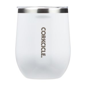Corkcicle 12 Oz. Stemless Wine Cup - Gloss White-1