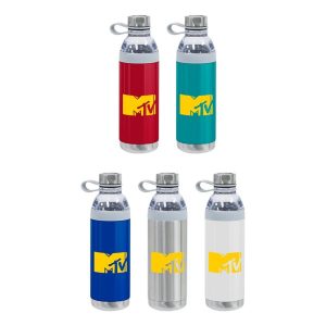 Dual Opening Stainless Steel Water Bottle - 20 Oz.-1