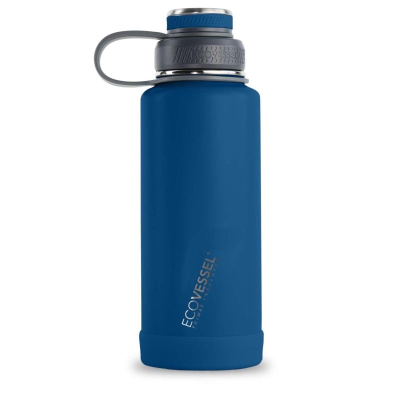 EcoVessel Boulder 32 Oz Trimax® Insulated Ss Water Bottle - Nightfall Navy-1