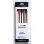 EcoVessel Stainless Steel Straw Set w/Straw Brush-1