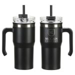 Outback 20 oz Stainless Steel/Polypropylene Mug with Lid and Straw-3