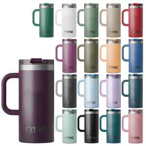 RTIC 16oz Ringed Stainless Steel Ceramic Lined Travel Mug-2