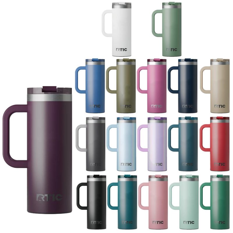 RTIC 20oz Ringed Stainless Steel Ceramic Lined Travel Mug-2