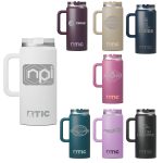 RTIC 64oz Ringed Stainless Steel Ceramic Lined Travel Mug-1