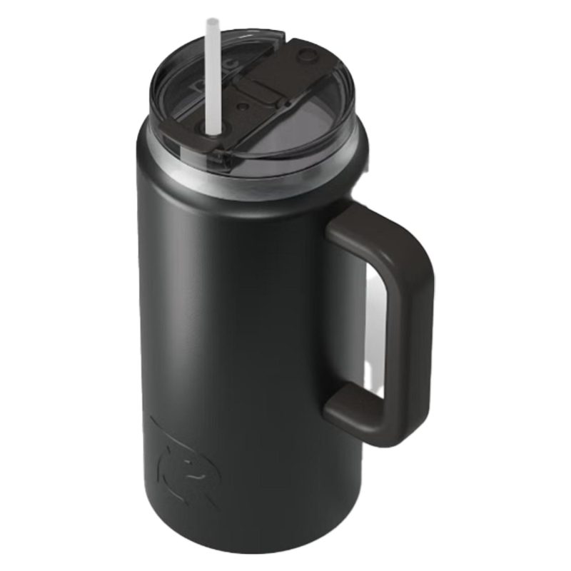 RTIC 64oz Ringed Stainless Steel Ceramic Lined Travel Mug-5