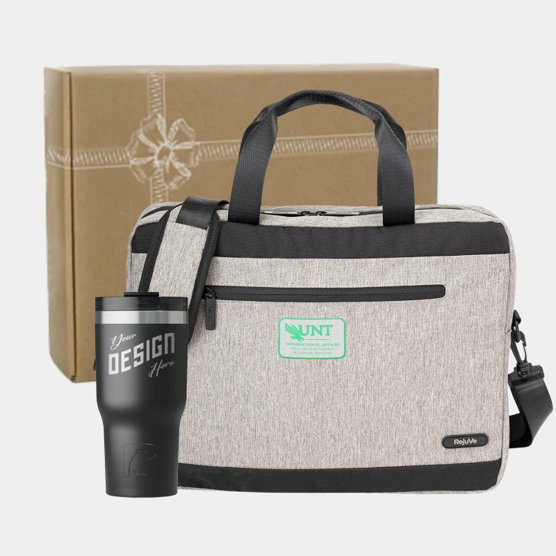RejuVe® Executive Laptop Bag & RTIC® Insulated Tumbler Gift Set-1