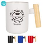 Tokyo 12 Oz Ceramic Mug with Wooden Handle-1