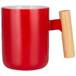 Tokyo 12 Oz Ceramic Mug with Wooden Handle-4