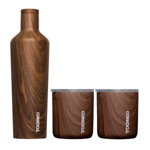 Corkcicle® Brew & Buzz - Walnut Wood-1