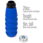 20 Oz. The Whirlwind Collapsible Silicone Water Bottle-8