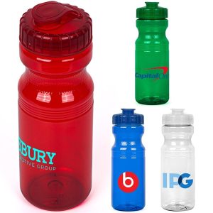 24 Oz. Eco-Polyclear Bottle w/Flip-Top Lid-1