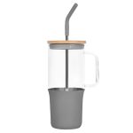 32 Oz. Glass Tumbler w/Handle and Straw-7