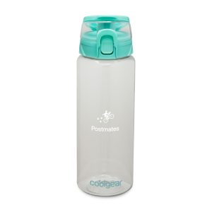 Cool Gear® Cylinder Bottle with Halo Lid - 32 Oz. - Green Tea-1