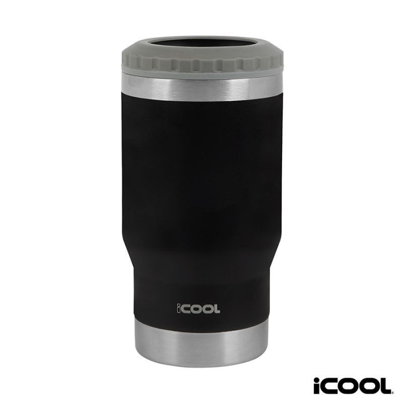 iCOOL Oswego 14 oz. Double Wall Stainless Steel Can Cooler / Tumbler-2