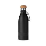 19 oz Double Wall Vacuum Insulated Bottle With Cork Lid-4