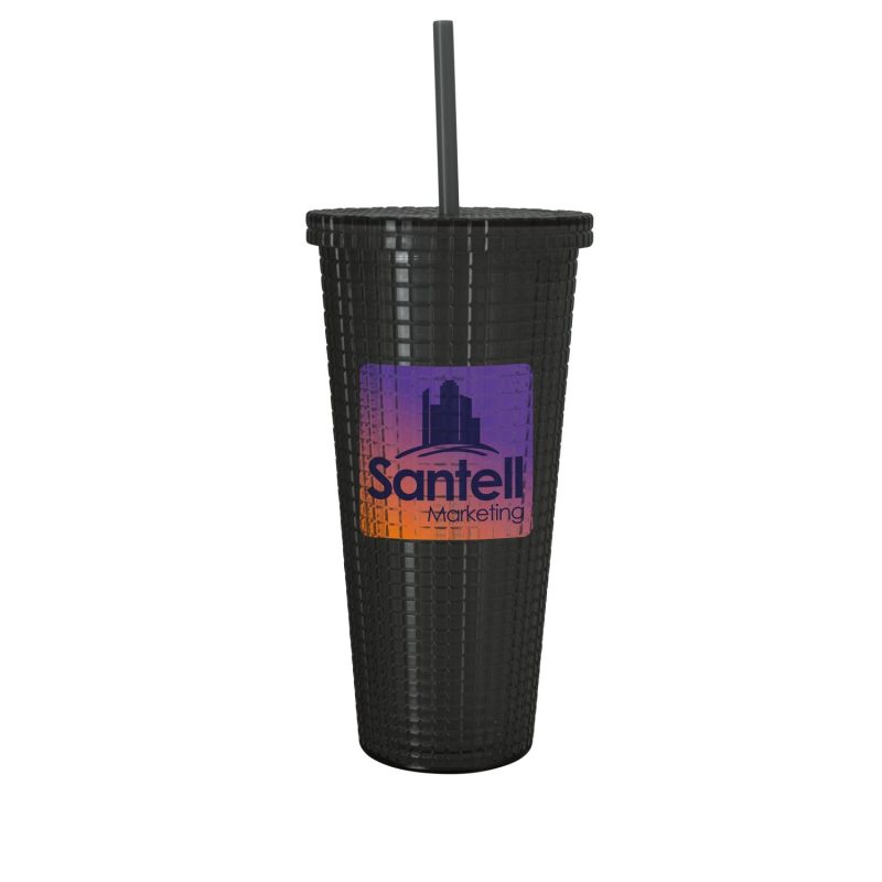 Good Value™ Square-Pattern Double-Wall Tumbler - 23 oz.-4