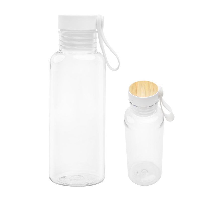 20 Oz. Case Rpet Bottle With Bamboo Accent Lid And Silicone Easy Carry Handle-2