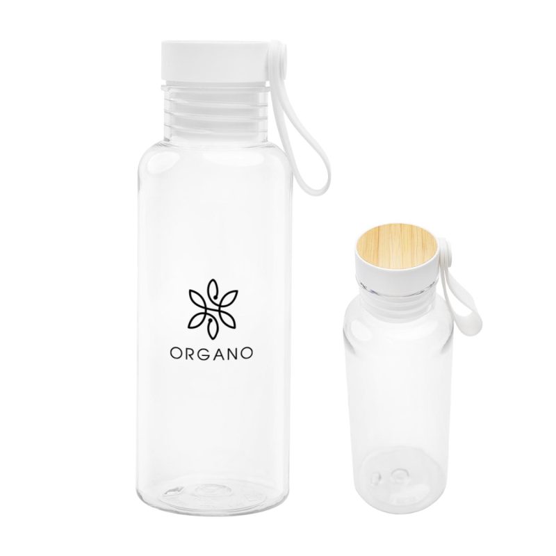 20 Oz. Case Rpet Bottle With Bamboo Accent Lid And Silicone Easy Carry Handle-3