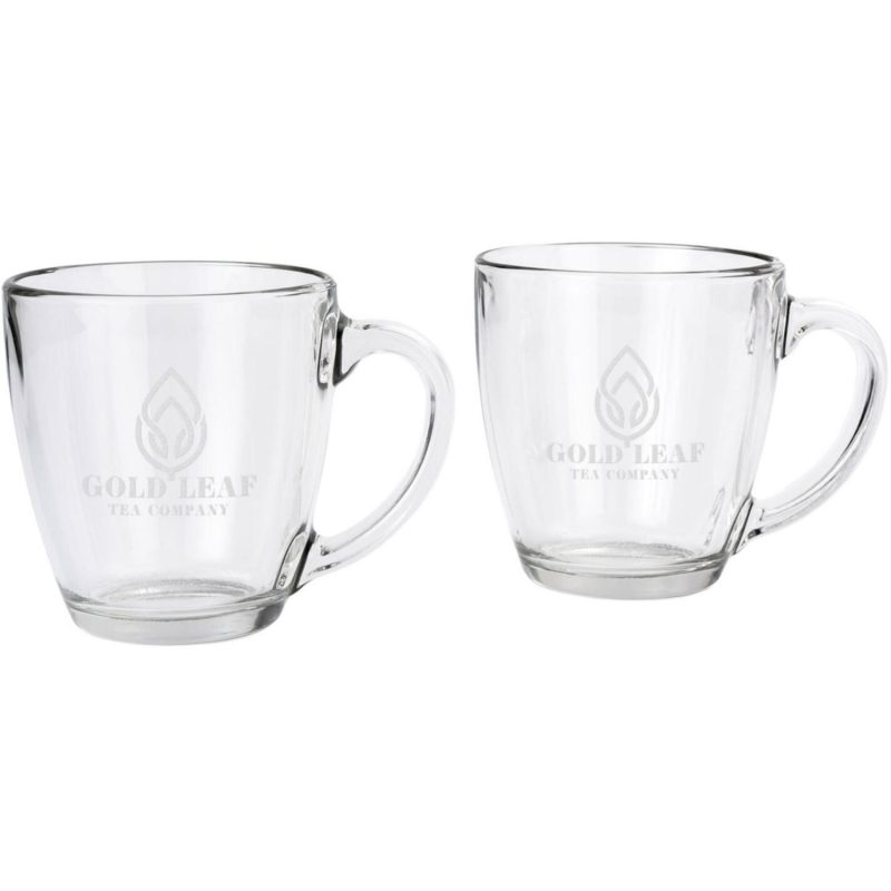 Etched Tapered Glass Mug 15.5 Oz-2