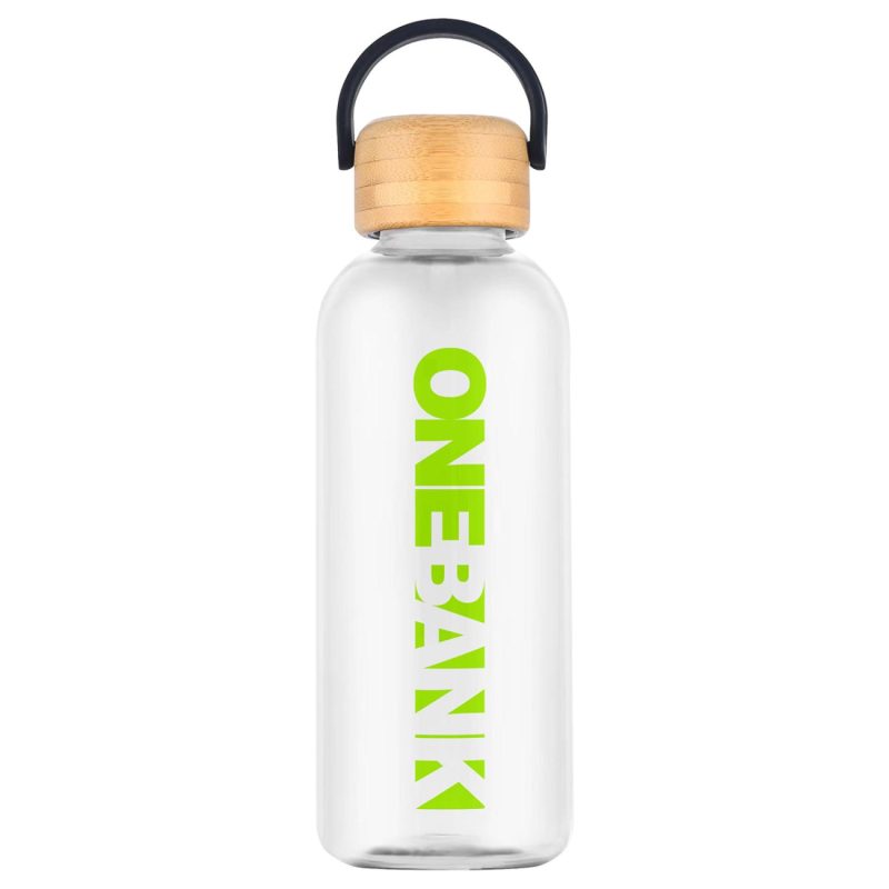 Sanzio 21 oz RPET Bottle with Bamboo Lid-5