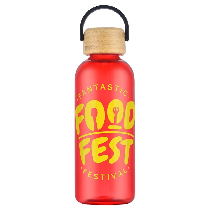 Sanzio 21 oz RPET Bottle with Bamboo Lid-7
