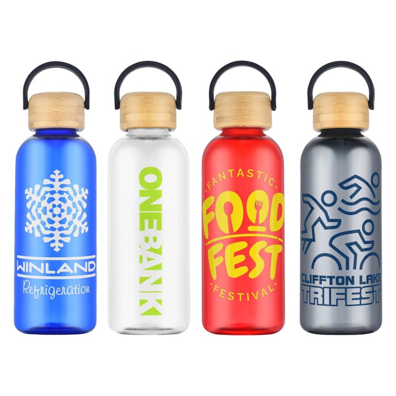 Sanzio 21 oz RPET Bottle with Bamboo Lid-1