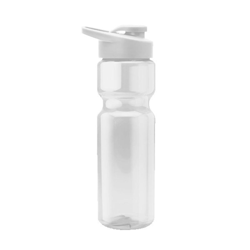 Tandem 28oz Recycled Transparent Bike Bottle w/Drink-thru Lid-2