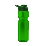 Tandem 28oz Recycled Transparent Bike Bottle w/Drink-thru Lid-9