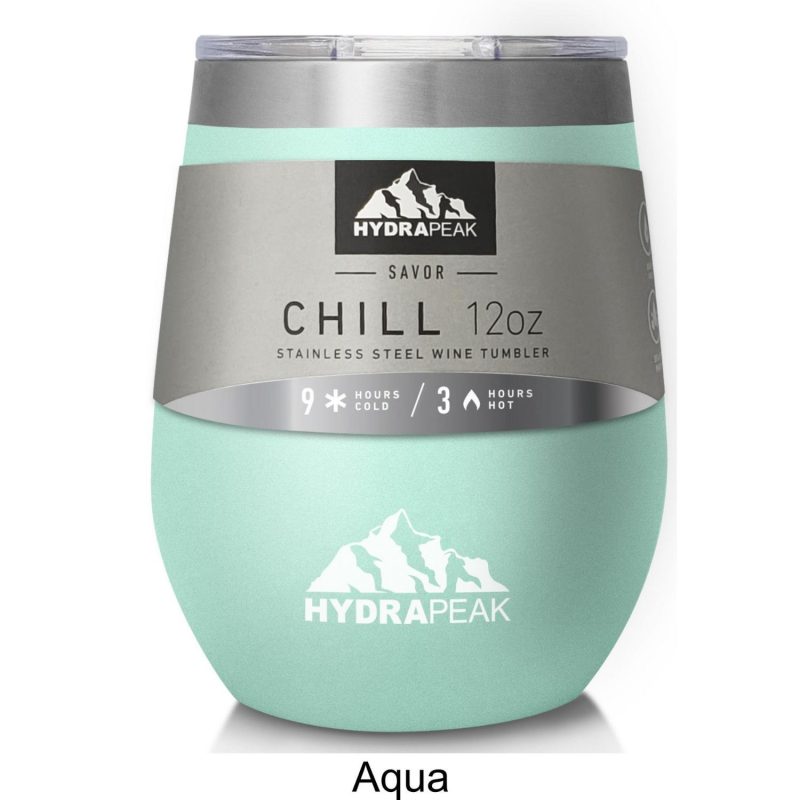12 oz Hydrapeak® Stainless Steel Insulated Chill Stemless Tumbler-4