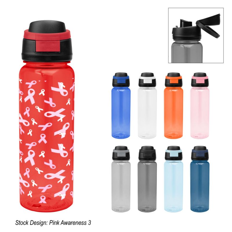 32 Oz. Full Color Pop Sip Rpet Bottle-1