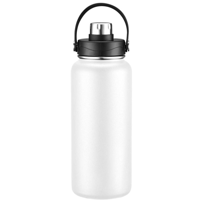34oz Double-Wall Insulated Stainless Steel Water Bottle with Flip Spout-2