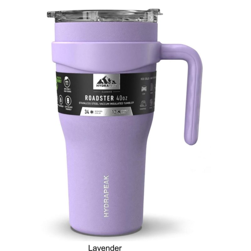 40 oz Hydrapeak® Stainless Steel Insulated Roadster Tumbler w/ Straw Lid-5