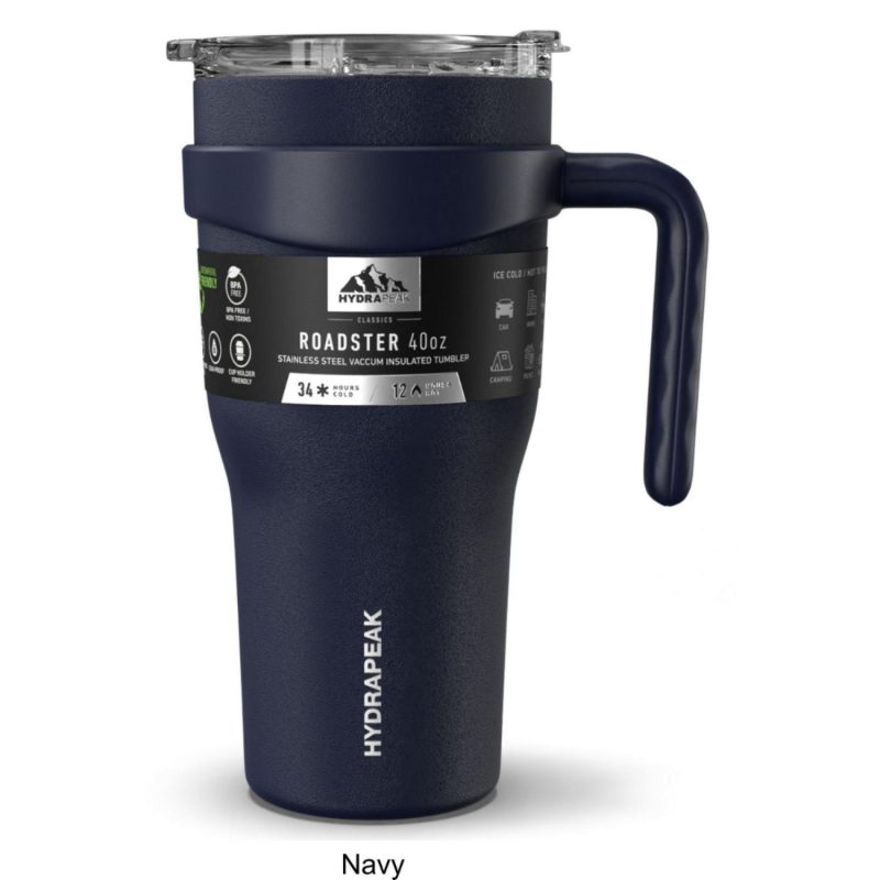 40 oz Hydrapeak® Stainless Steel Insulated Roadster Tumbler w/ Straw Lid-7