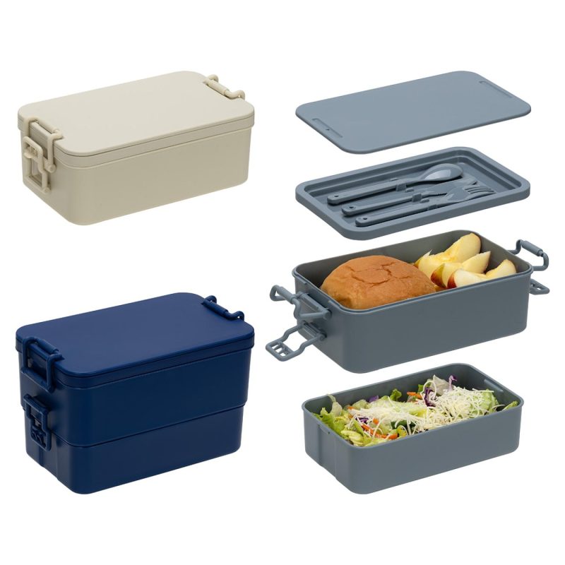 Canteen Stackable Lunch Box With Utensils-2