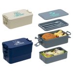 Canteen Stackable Lunch Box With Utensils-1