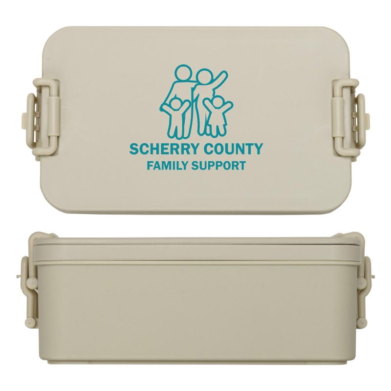 Canteen Stackable Lunch Box With Utensils-3