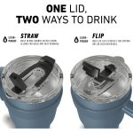HYDRAPEAK 40oz Roadster Tumbler with Handle and Straw Lid-4