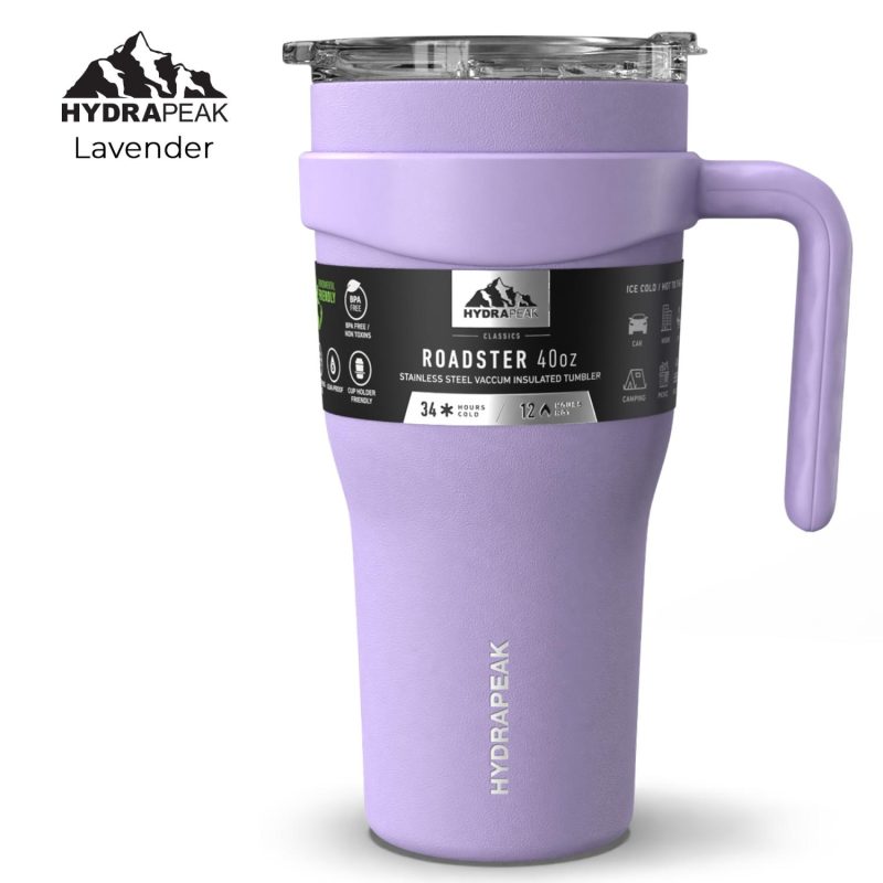 HYDRAPEAK 40oz Roadster Tumbler with Handle and Straw Lid-6