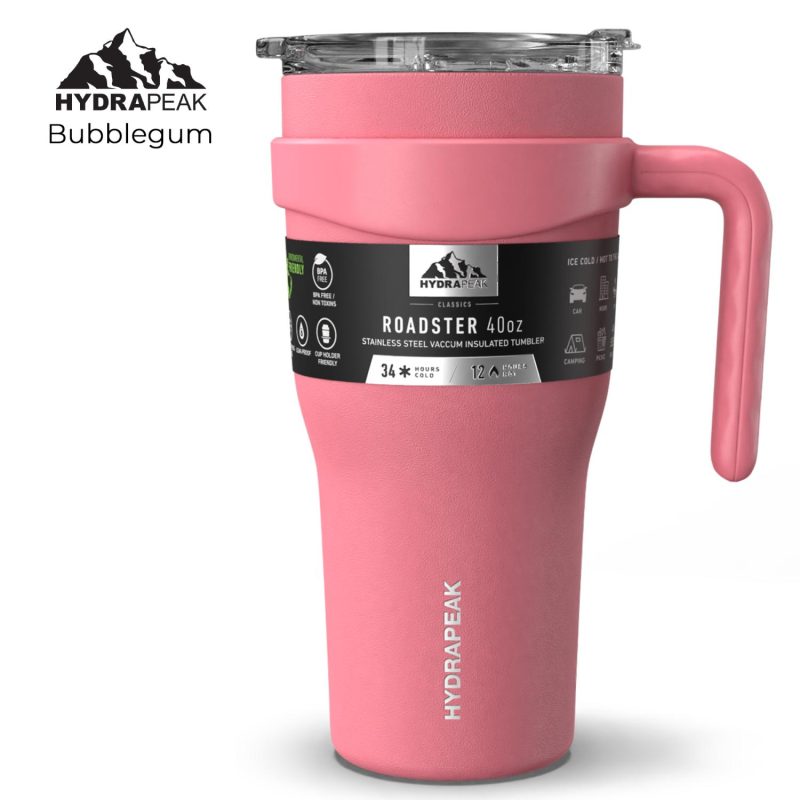 HYDRAPEAK 40oz Roadster Tumbler with Handle and Straw Lid-10