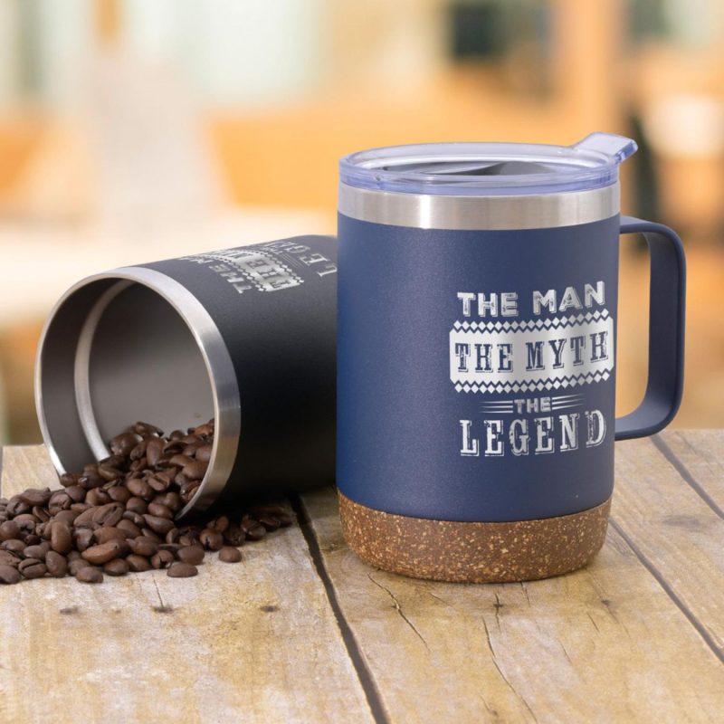 Pod Cork Bottom Stainless Mug 12 Oz-1