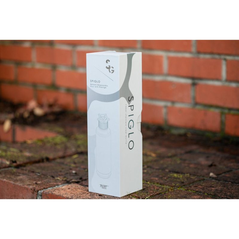 Spiglo 750mL Bottle - White/Silver-3