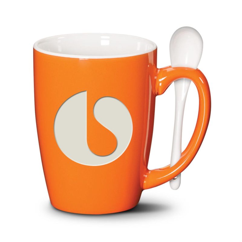 Winfield Mug & Spoon 15oz - Deep Etch-4