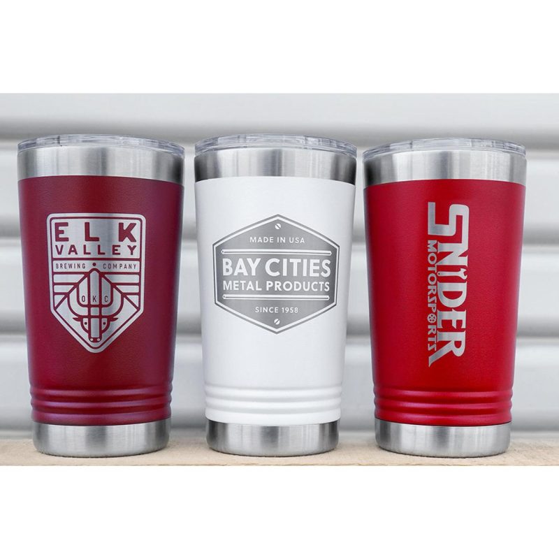 16 oz Polar Camel Metal Pint Tumbler-7